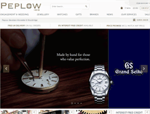 Tablet Screenshot of peplowjewellers.co.uk